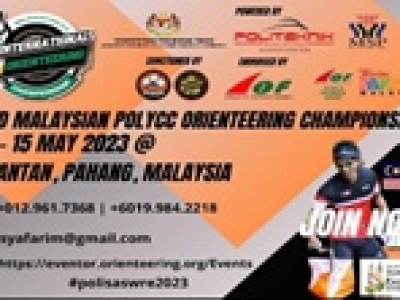 MALAYSIAN POLYCC INTERNATIONAL ORIENTEERING CHAMPIONSHIP 2024 - 22-24 OCTOBER 2024